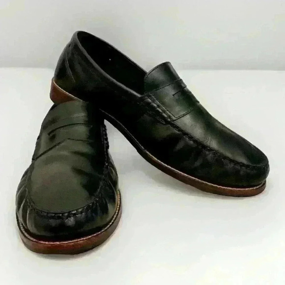 Cole Haan Men\'s 10.5 W Dark Navy Leather Pinch Penny Loafer Slip On Shoes main image 8